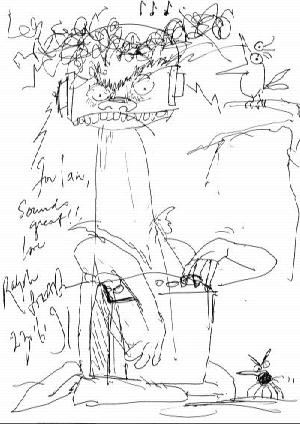 Ralph Steadman cartoon